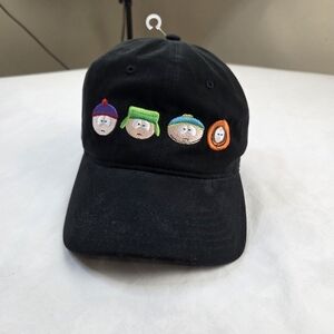 South Park 2017 Black Hat Adjustable Cap Stan Kyle Cartman Kenny Embroidered